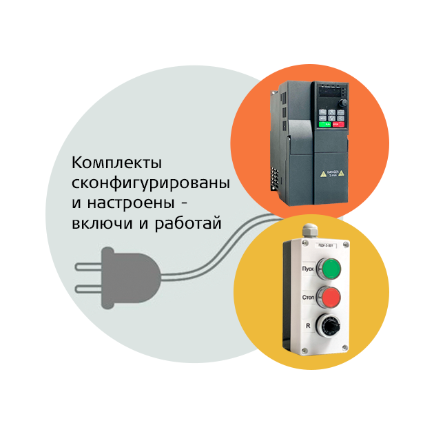 Комплекты частотный преобразователь с выносным пультом управления включи и работай